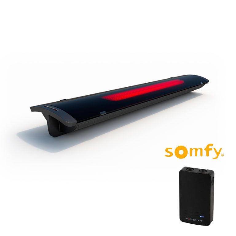 Heatscope Pure set met smartbox Somfy zwart