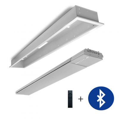 Inbouwset Heatstrip Elegance met dimmer afstandsbediening en app