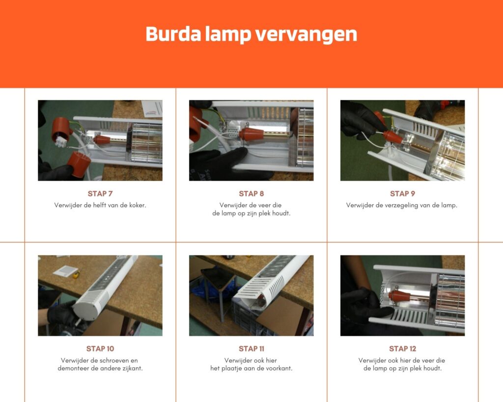 Burda Lamp Vervangen vervolg 2 terrasheater.nl